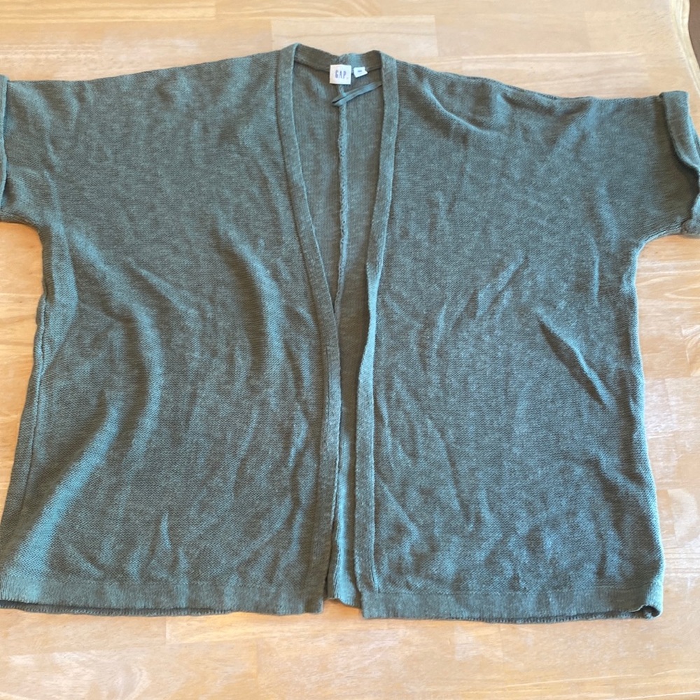 Gap Open Front Sweater Shrug - Green - Size S